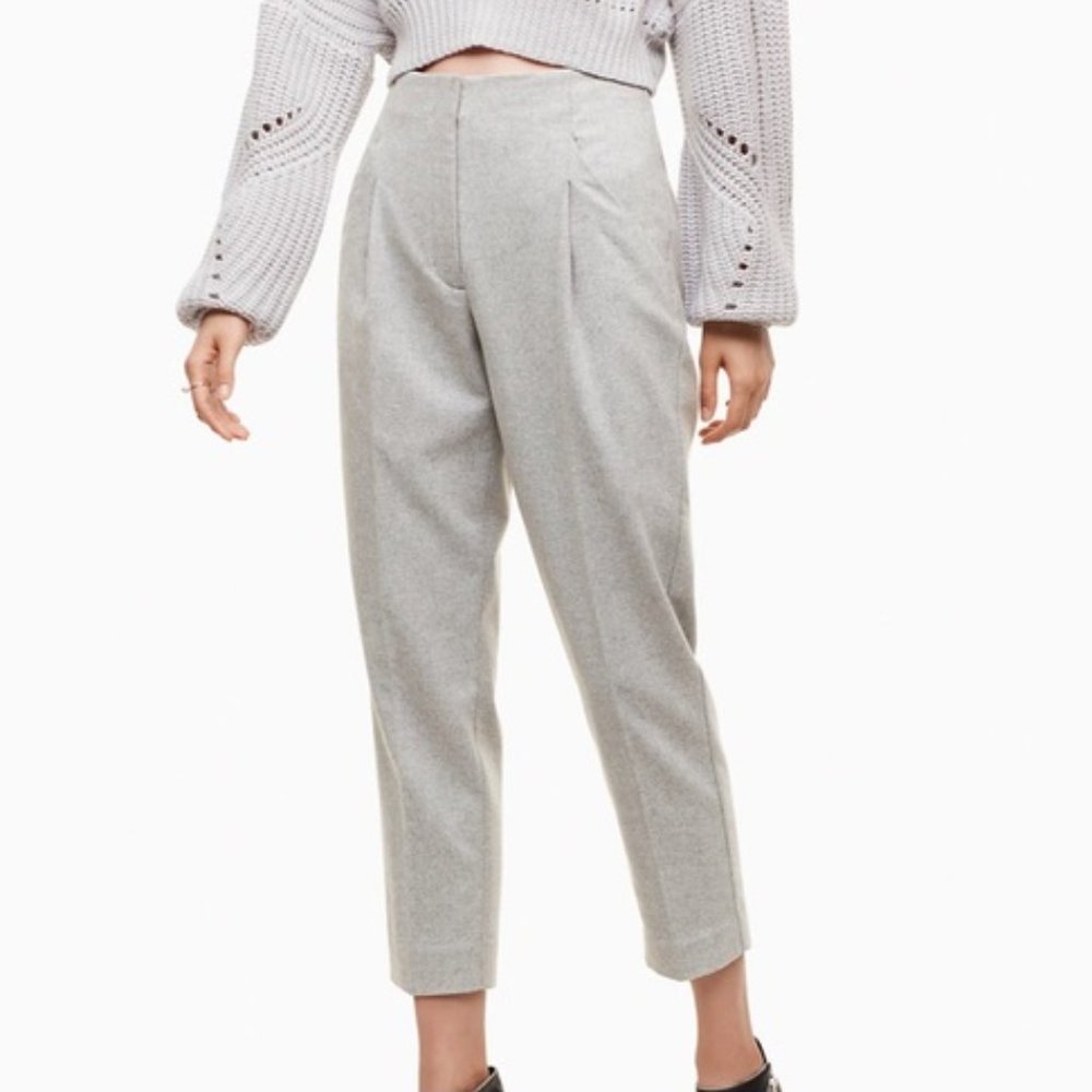 Aritzia Wilfred Chambery Pant Heather Grey